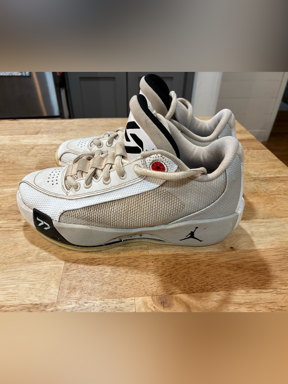Jordan Luka Shoes Youth 5Y White Gray Blue Basketball Low Top HF0820-103